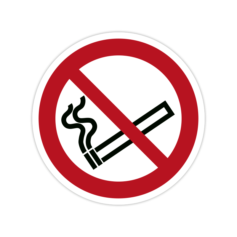 Verbotszeichen: Rauchen verboten